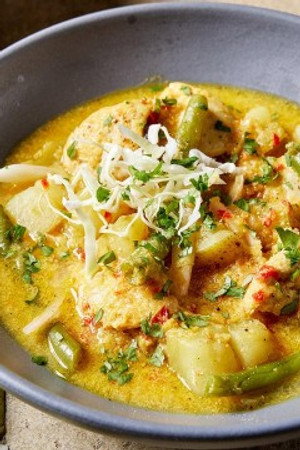 Coconut Curry & Stir-Fried Chicken
