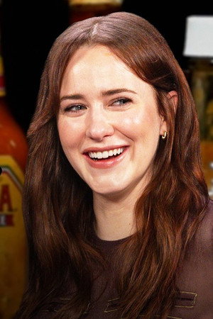 Rachel Brosnahan Flies Through The Air While Eating Spicy Wings