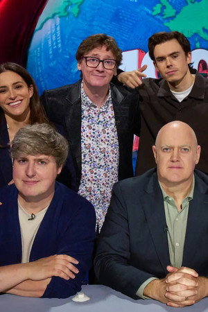 Rhys James, Ed Byrne, Janine Harouni, Harriet Kemsley, Glenn Moore and Ahir Shah