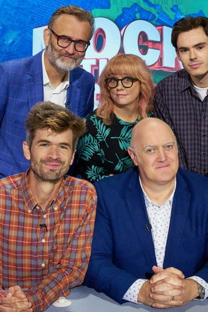 Rhys James, Angela Barnes, Scott Bennett, Hugh Dennis, Ivo Graham and Sarah Keyworth