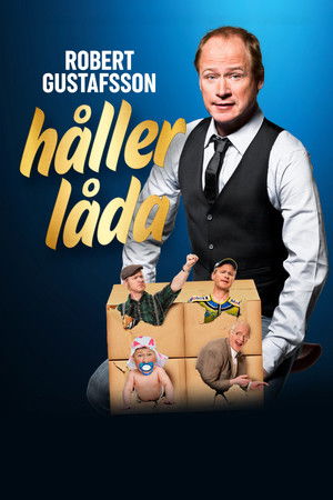 Robert Gustafsson håller låda