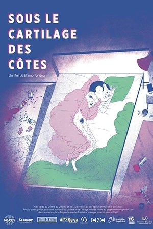 Sous le cartilage des côtes