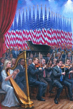 "MAGA Symphony": Donald Trump as Orchestra Conductor