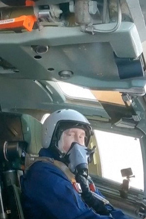 Putin: Posing in a Nuclear Bomber