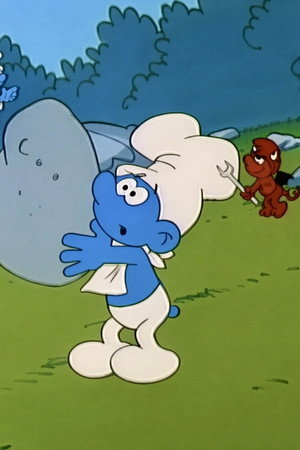 Smurf On Wood
