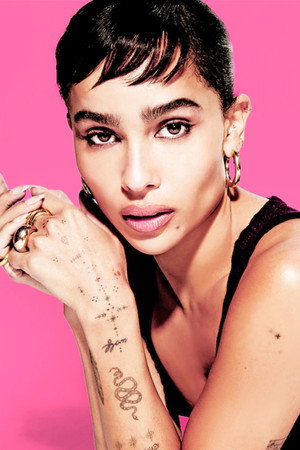 Zoë Kravitz with Rosalía