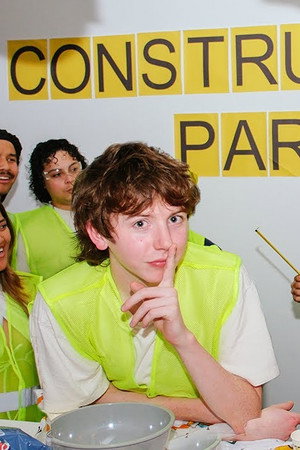 Tricking 25 People into Building our Couch by Throwing a Construction themed Halloween Party