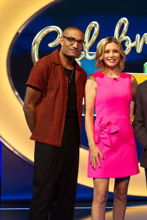 Rachel Riley, Richie Anderson, Lesley Joseph & Claire Sweeney