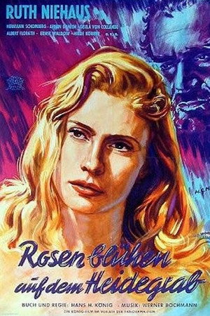 Rosen blühen auf dem Heidegrab