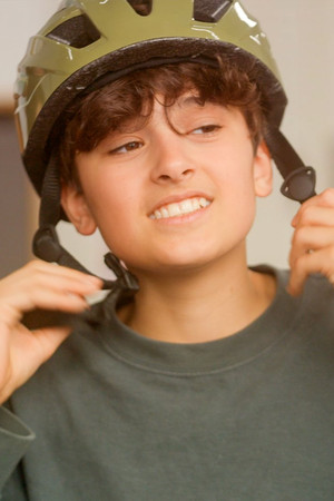 Too cool for a bike helmet