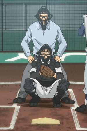 Komaba Stands on the Pitcher's Mound