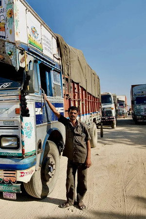 Camels and Trucks in Rajasthan