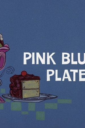 Pink Blue Plate