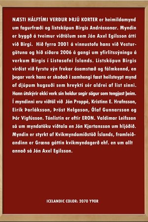 Næsti hálftími verður þrjú korter