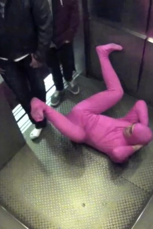 PINK GUY ELEVATOR PRANK