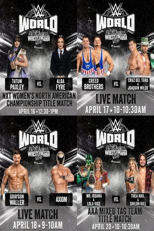LIVE matches from WWE World: April 19, 2026
