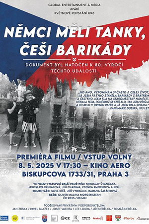 Němci měli tanky, Češi barikády poster
