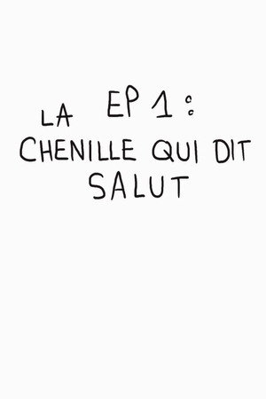 la chenille qui dit salut poster