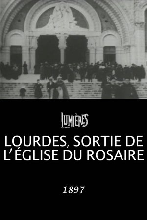 Poster of Lourdes, leaving the Church of the Rosary