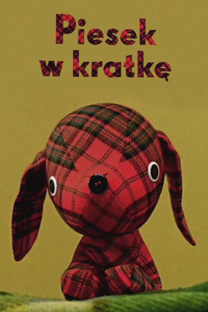 Checkered dog poster