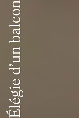 Élégie d’un Balcon