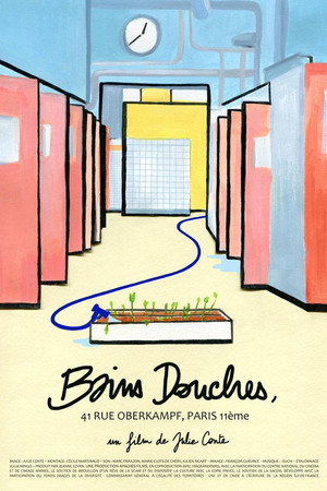 Public showers, Oberkampf street, Paris poster