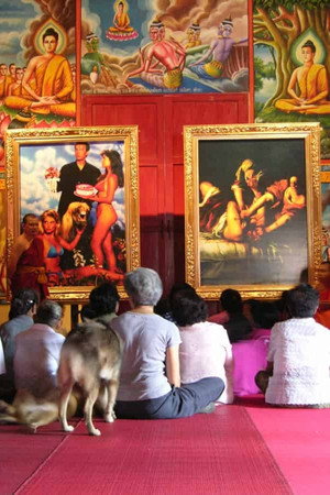 Village and Elsewhere: Artemisia Gentileschi’s Judith Beheading Holofernes, Jeff Koons’ Untitled, and Thai Villagers poster