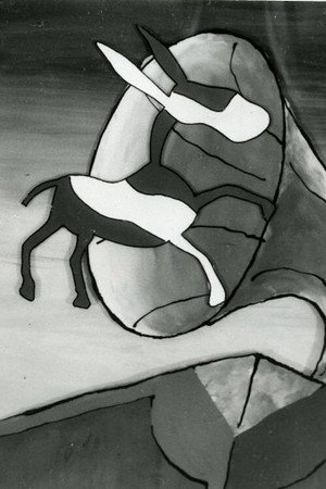 A Donkey in the Music-scale poster