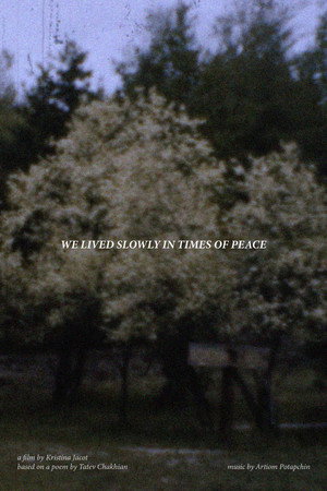We Lived Slowly in Times of Peace poster