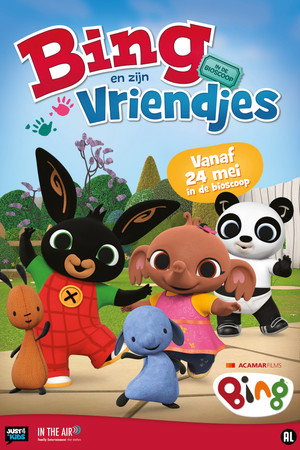 Bing and his friends in the cinema poster