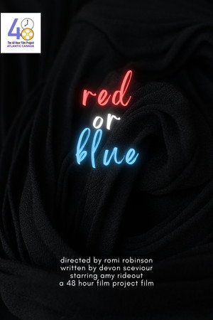red or blue poster