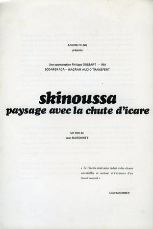 Skinoussa, paysage avec la chute d'Icare poster
