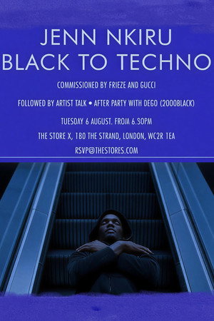 Black to Techno poster
