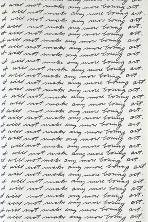 I Will Not Make Any More Boring Art