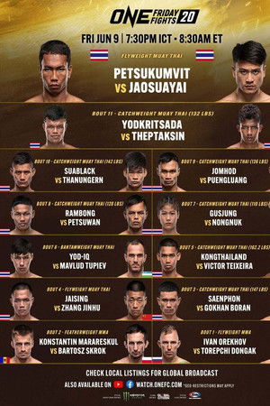ONE Friday Fights 20: Petsukumvit vs. Jaosuayai