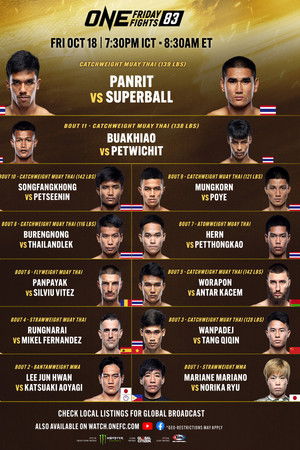 ONE Friday Fights 83: Panrit vs. Superball