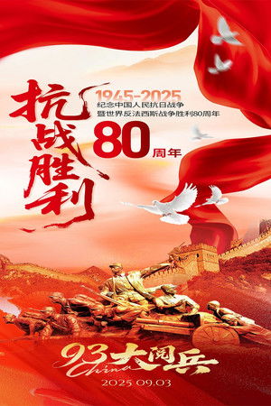 纪念中国人民抗日战争暨世界反法西斯战争胜利80周年大会