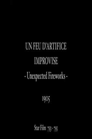 Un feu d'artifice improvisé