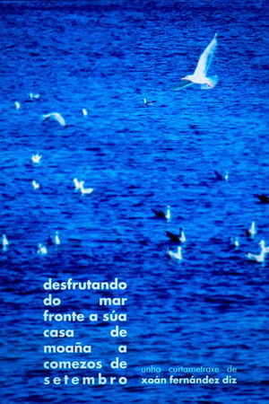 desfrutando do mar fronte a súa casa de moaña a comezos de setembro