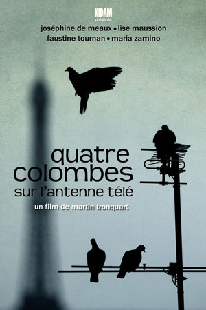 Quatre colombes sur l'antenne télé