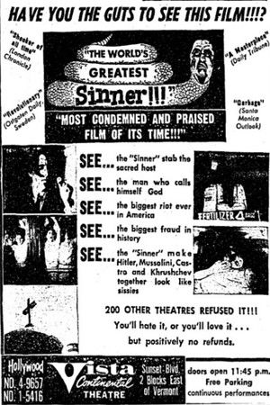 The World's Greatest Sinner