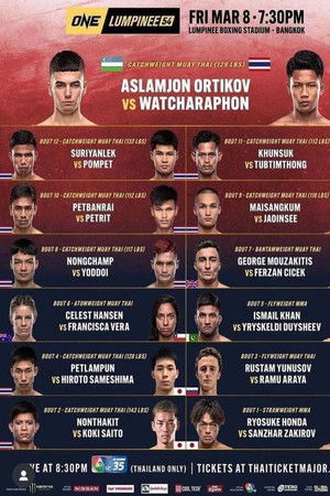 ONE Friday Fights 54: Ortikov vs. Watcharaphon