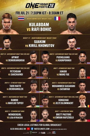 ONE Friday Fights 26: Kulabdam vs. Bohic