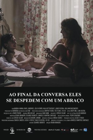 After the Conversation, They Say Goodbye with an Embrace After the Conversation, They Say Goodbye with an Embrace