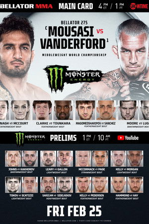 Bellator 275: Mousasi vs. Vanderford Bellator 275: Mousasi vs. Vanderford