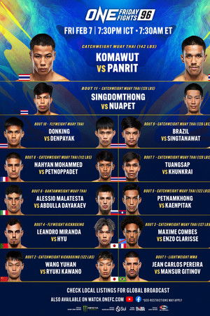 ONE Friday Fights 96: Komawut vs. Panrit 2 ONE Friday Fights 96: Komawut vs. Panrit 2
