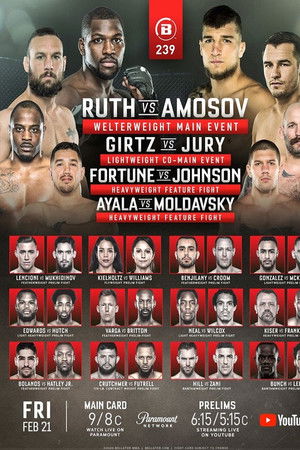 Bellator 239: Ruth vs Amosov Bellator 239: Ruth vs Amosov