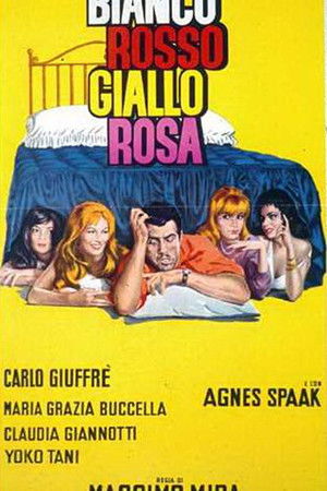 Bianco, rosso, giallo, rosa