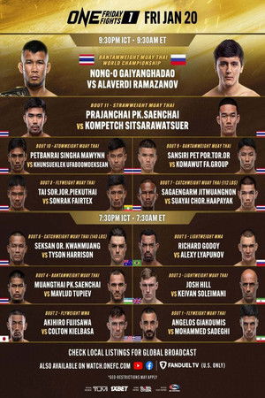 ONE Friday Fights 1: Nong-O vs. Ramazanov ONE Friday Fights 1: Nong-O vs. Ramazanov