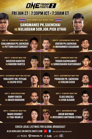 ONE Friday Fights 27: Tapaokaew vs. Harrison ONE Friday Fights 27: Tapaokaew vs. Harrison